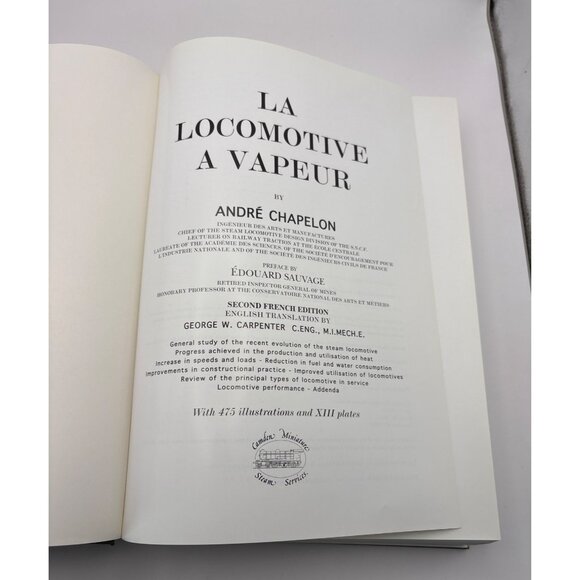 La Locomotive A Vapeur Andre Chapelon 1st English Print 2000 HCDJ Steam Trains - Picture 2 of 16